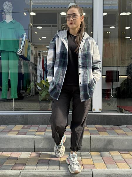 Рубашка JJF (XL-4XL) 7732 navy (деми)