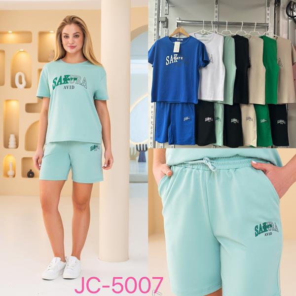 Костюм JJF (XL-4XL) JC5007 green (лето)