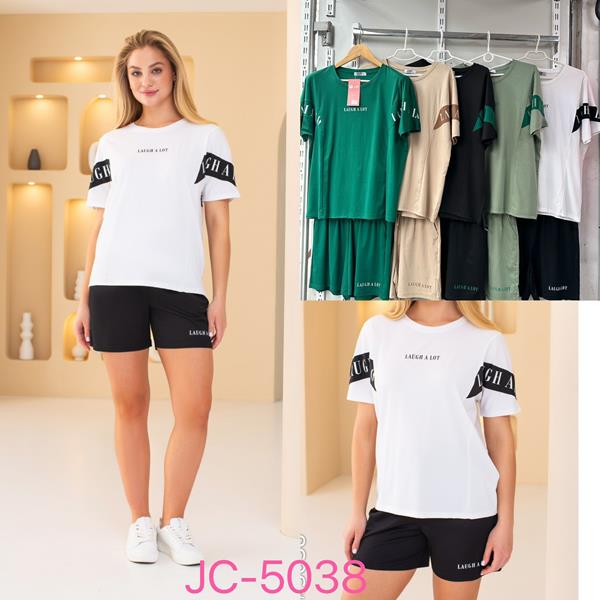 Костюм JJF (XL-5XL) JC5038 beige (лето)