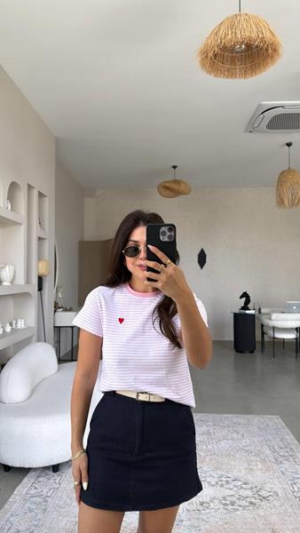 Футболка New Season (S-L) 8525 pink (лето)