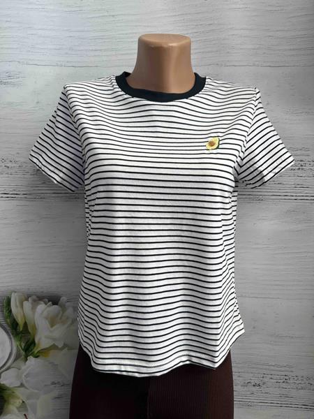 Футболка New Season (S-L) 8527 white-black (лето)