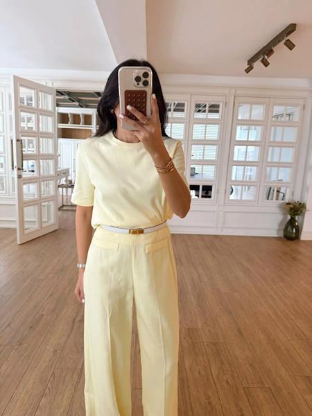 Футболка New Season (S-L) 8537 yellow (лето)