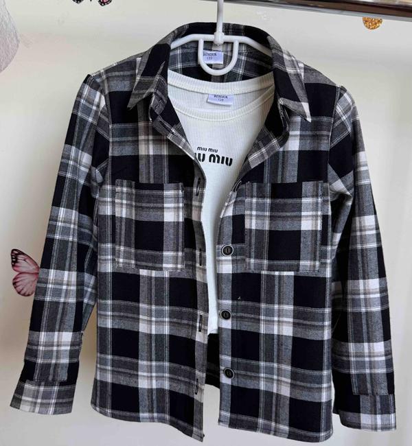 Рубашка Moda school (122-152) 8529 black (деми)