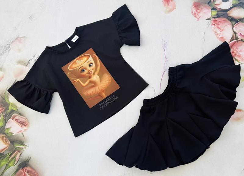 Костюм Moda school (122-146) 8552 black (лето)