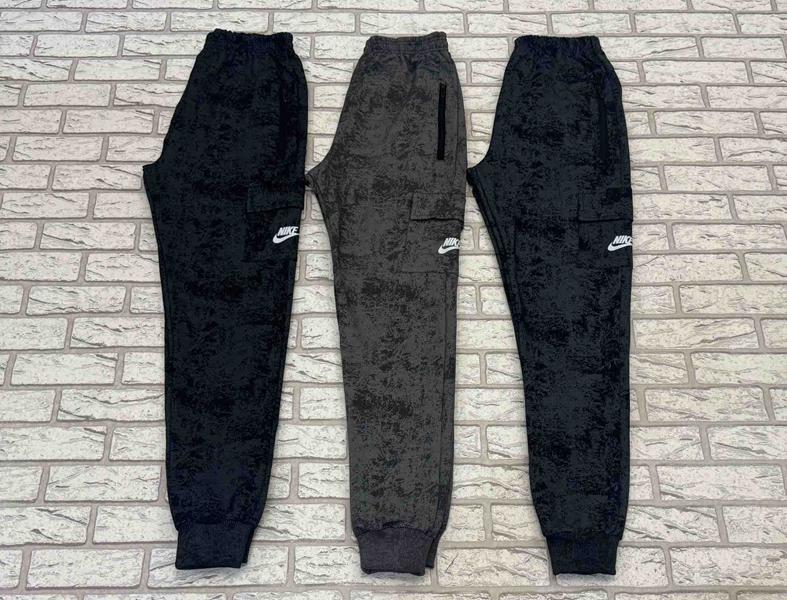 Штаны спорт Shon (46-54) S713 black (деми)