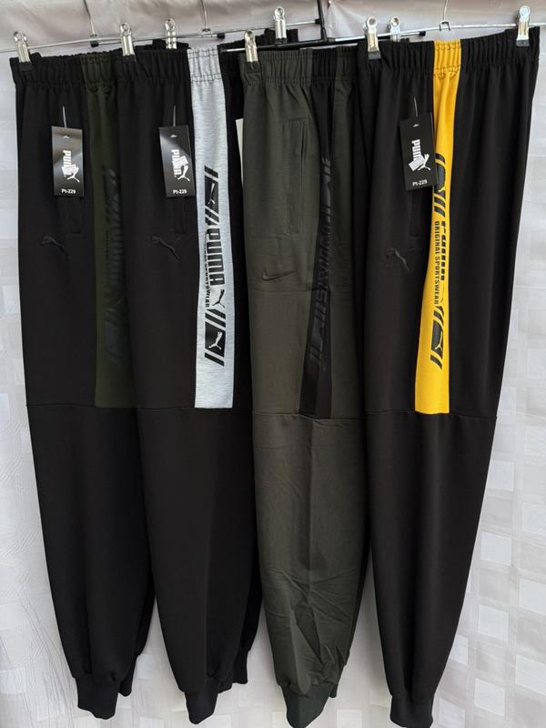 Штаны спорт Shon (48-58) S701 black (деми)