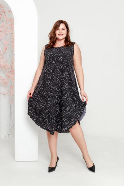 Платье Global (54-62) ANJ001 black (лето)
