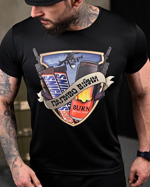 Футболка Madoka (M-3XL) 955 black (лето)