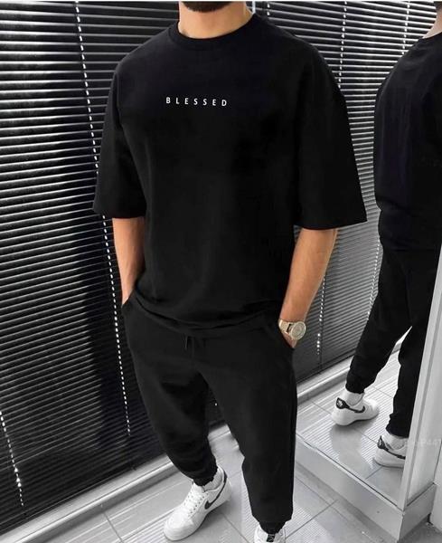 Костюм спорт Faraon (48-54) 1690 black (лето)