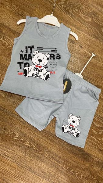 Костюм Boys&Girls (74-92) BG98 grey (лето)