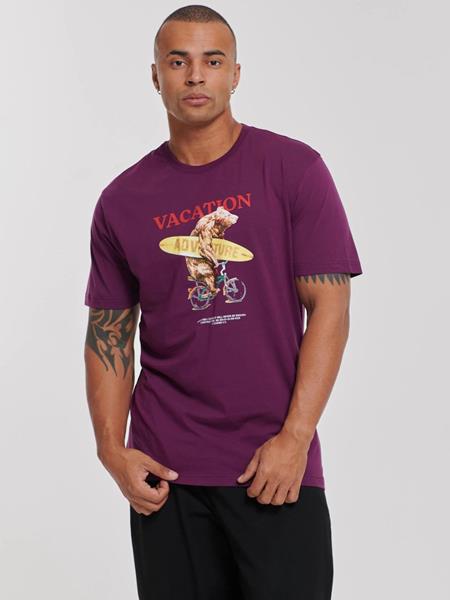 Футболка Faraon (S-XL) 400636 purple (лето)