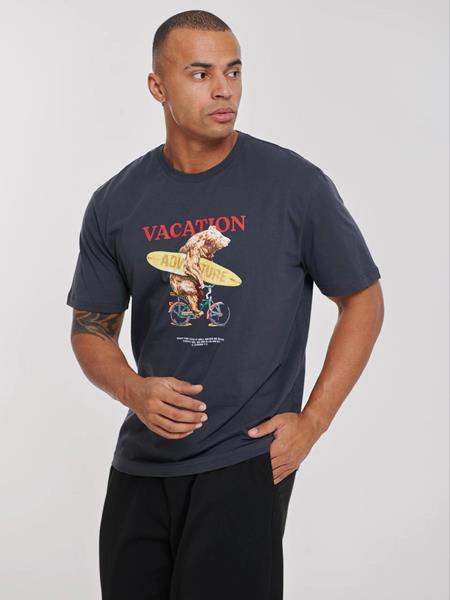 Футболка Faraon (S-XL) 400636 d.grey (лето)