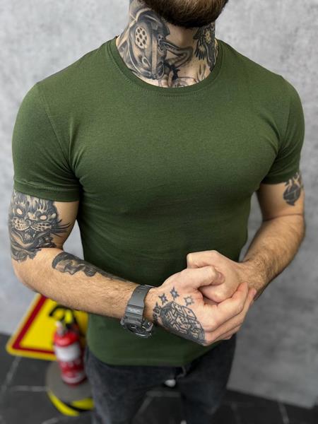 Футболка Faraon (M-3XL) ER27 green (лето)