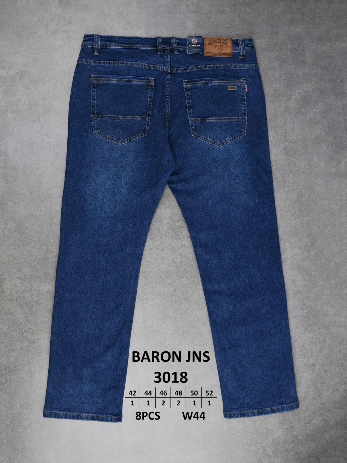 Джинсы God Baron (42-52) 3018 blue (деми)