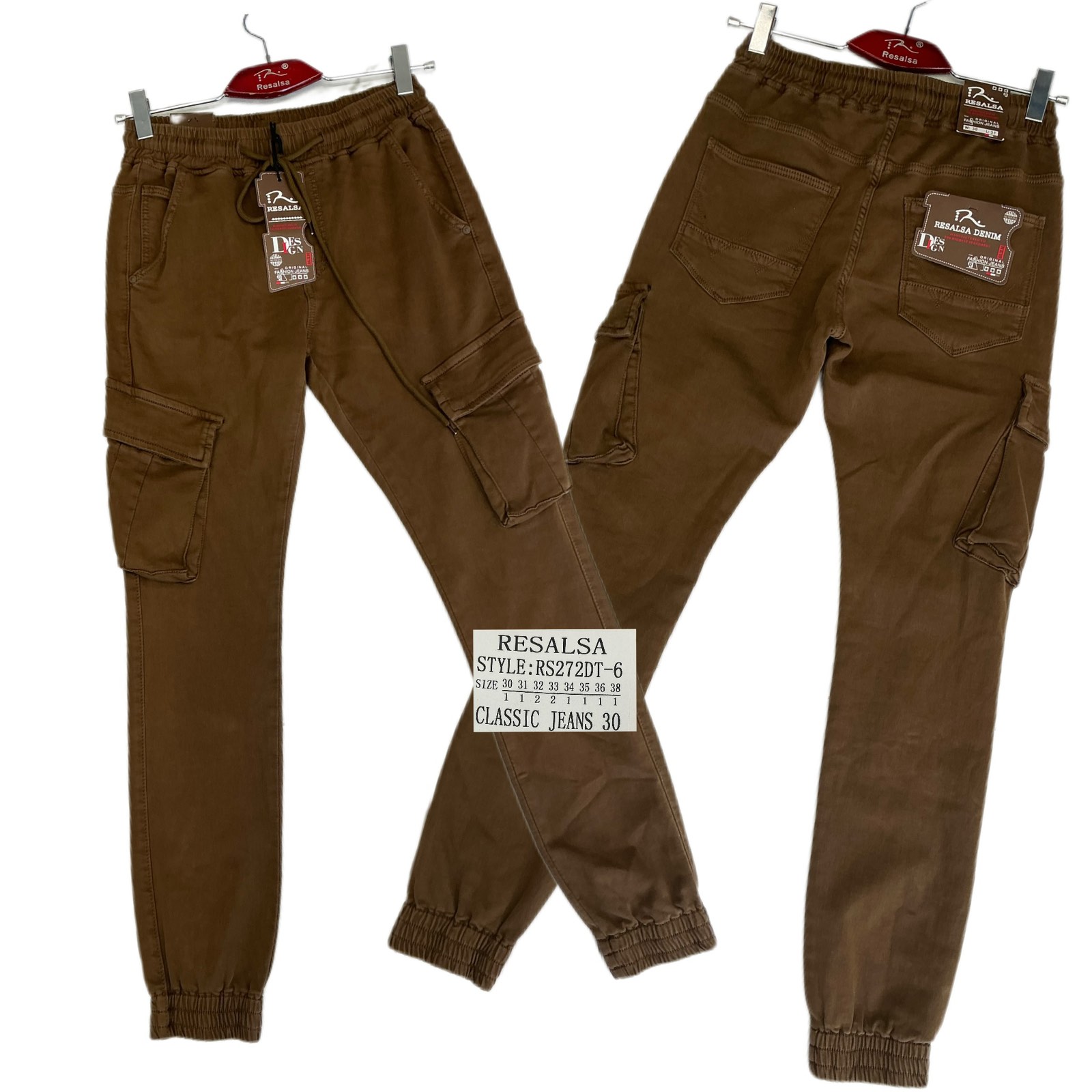 Джинсы God Baron (30-38) RS272DT-6 brown (деми)