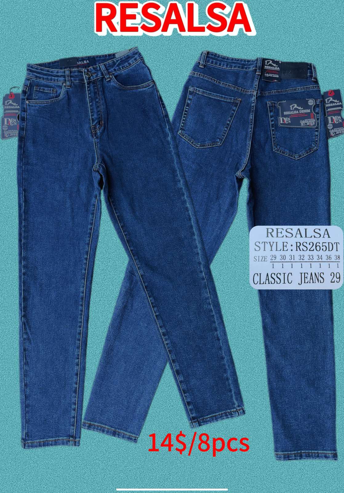 Джинсы God Baron (29-38) RS265DT blue (деми)