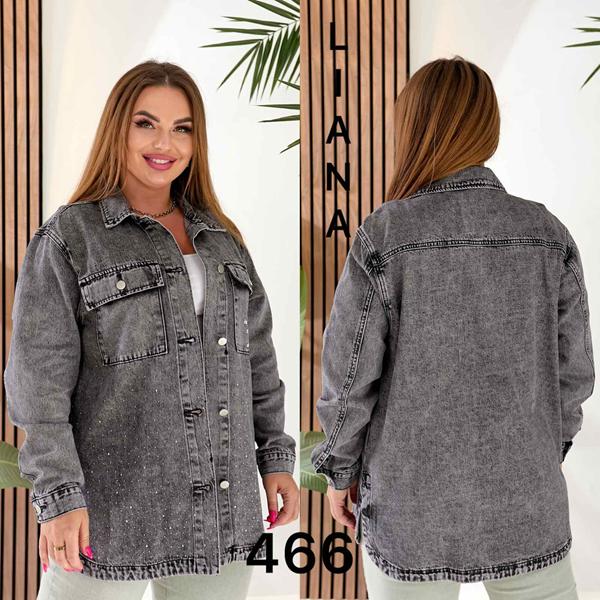 Рубашка Beki (2XL-7XL) 466 black (деми)
