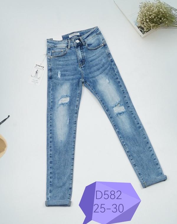 Джинсы NewJeans (25-30) D582 l.blue (деми)