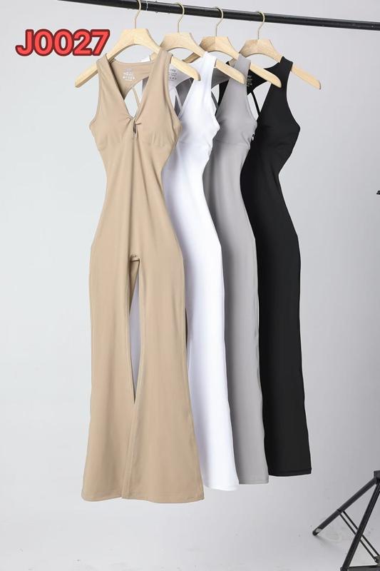 Комбинезон NewJeans (S-XL) J0027 beige (лето)