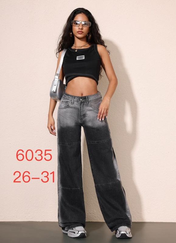 Джинсы NewJeans (26-31) 6035 black (деми)