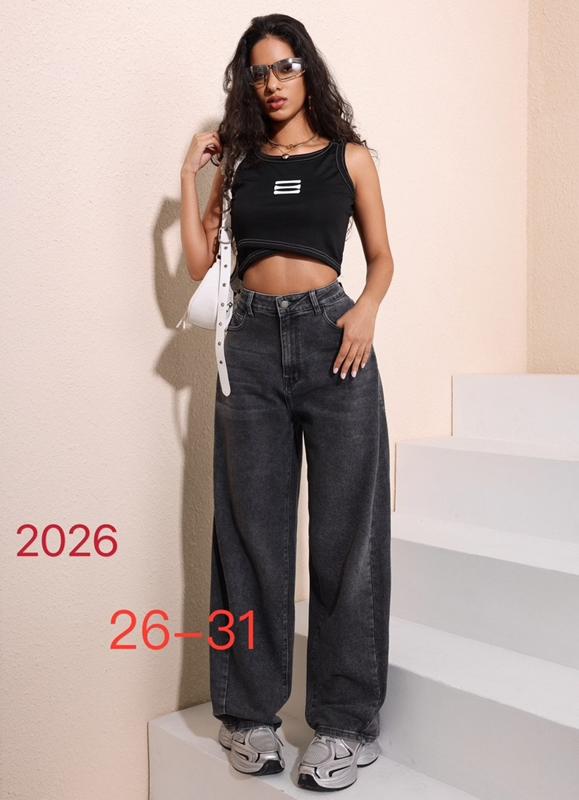 Джинсы NewJeans (26-31) 2026 black (деми)