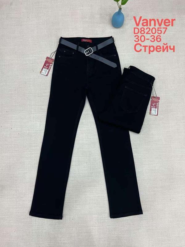 Джинсы Vanver (30-36) D82057 black (деми)