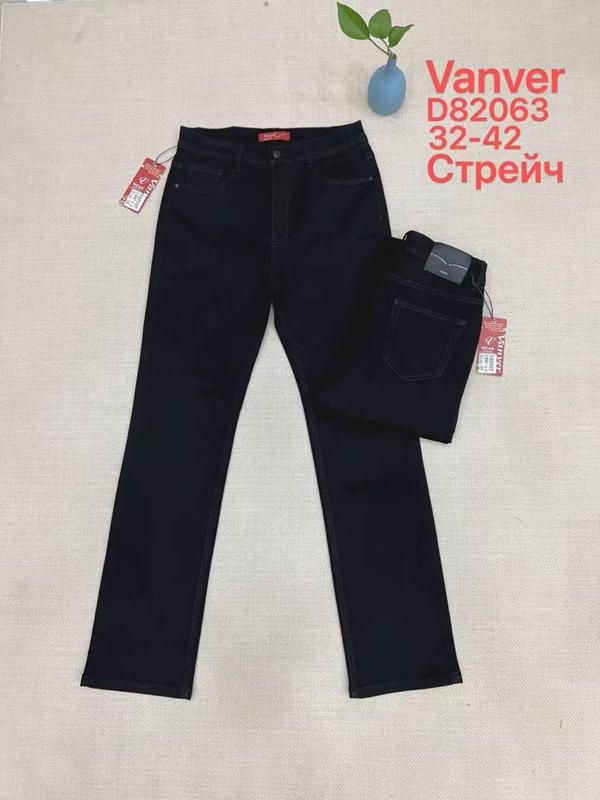 Джинсы Vanver (32-42) D82063 black (деми)