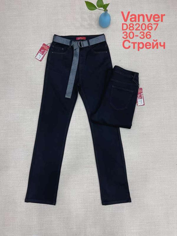 Джинсы Vanver (30-36) D82067 black (деми)