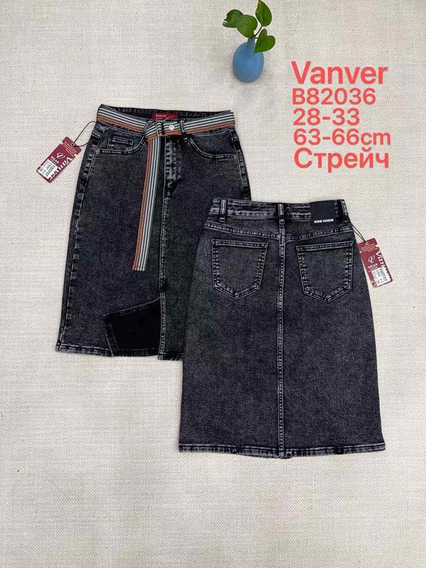 Юбка Vanver (28-33) D82036 black (лето)