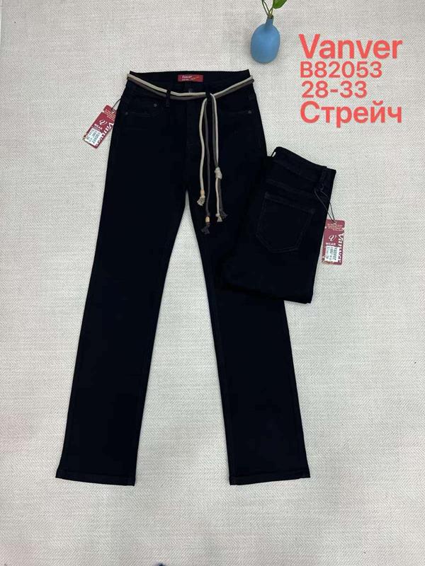 Джинсы Vanver (28-33) B82053 black (деми)