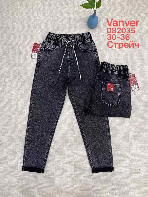 Джинсы Vanver (30-36) D82035 black (деми)