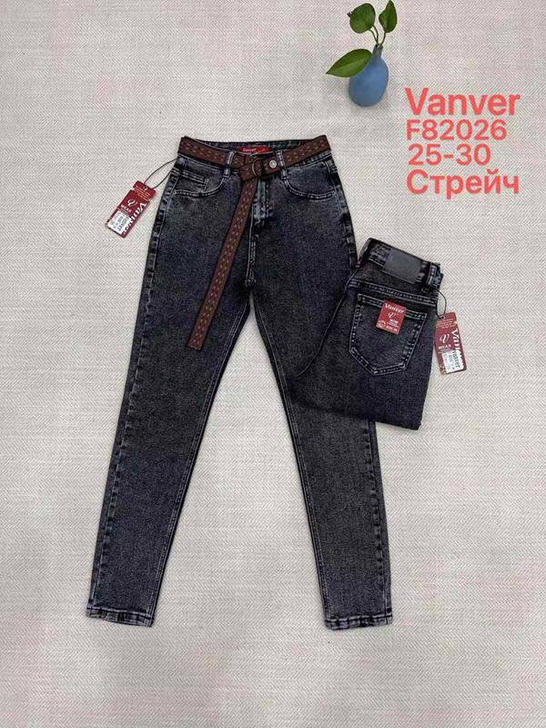 Джинсы Vanver (25-30) F82026 black (деми)