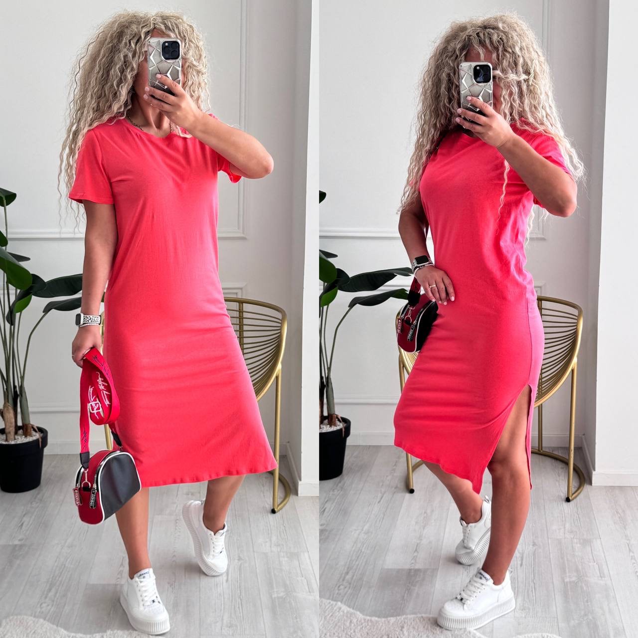 Платье Sofi Cor (42-50) 2065 coral (лето)