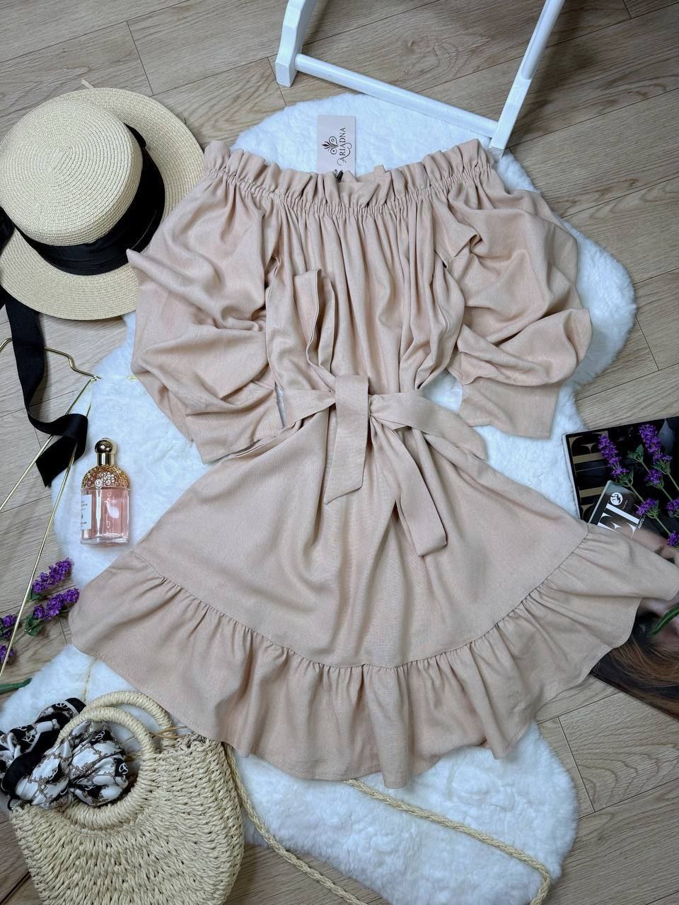 Платье Arina (42-48) 1606 beige (лето)