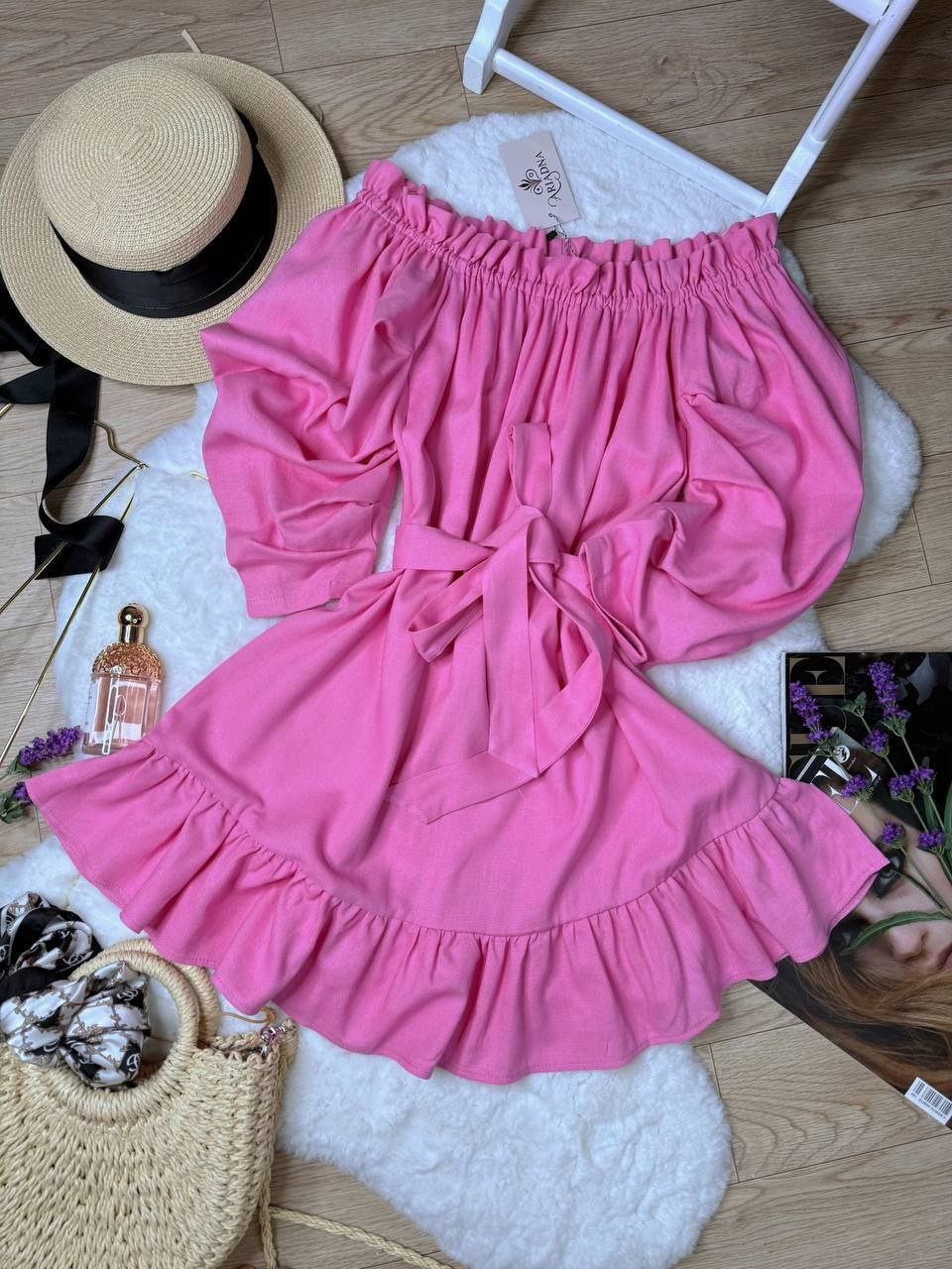 Платье Arina (42-48) 1606 pink (лето)
