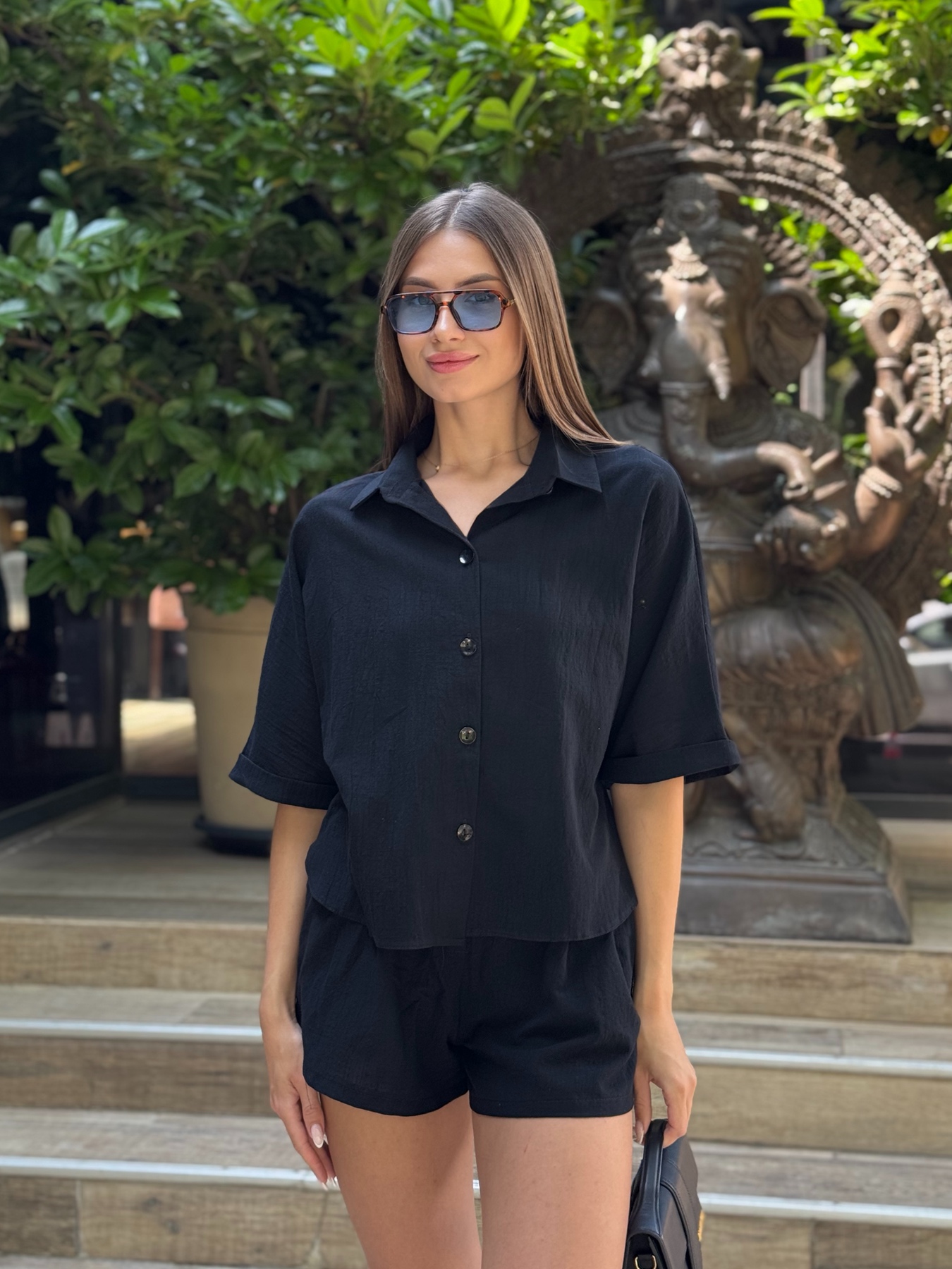 Костюм Arina (42-52) 8073 black (лето)