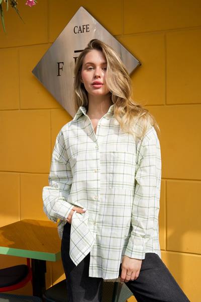 Рубашка Little Secret (one size) 25097 white-green (деми)