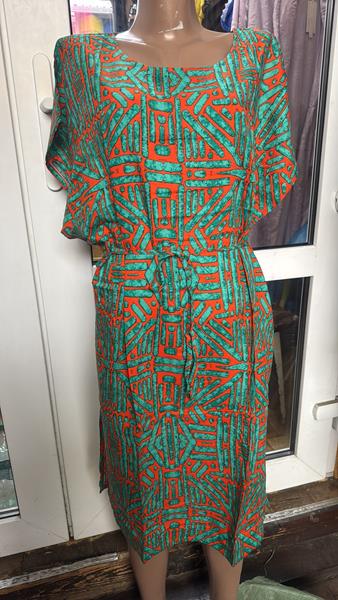 Платье Saimeiqi (L-2XL) 073 green (лето)