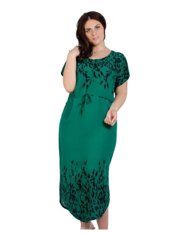 Платье Saimeiqi (L-2XL) 1287 green (лето)