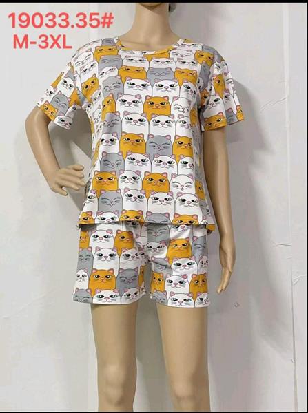 Пижама Saimeiqi (M-3XL) 19033-35 grey (лето)