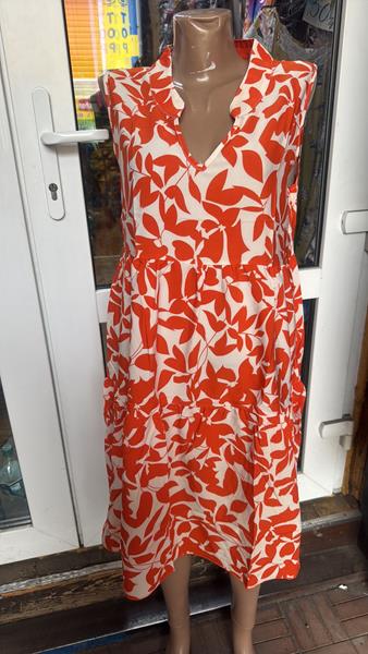 Платье Saimeiqi (L-2XL) 2419 orange (лето)
