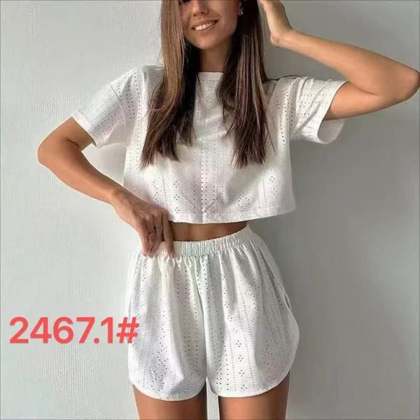 Пижама Saimeiqi (S-XL) 2467-1 white (лето)
