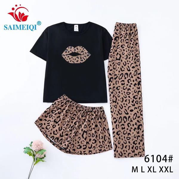 Ночнушка Saimeiqi (M-2XL) 6104 brown (лето)