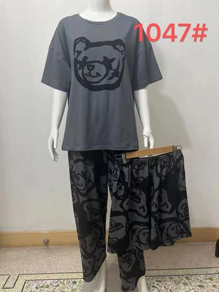 Пижама Saimeiqi (L-2XL) 1047 grey (лето)