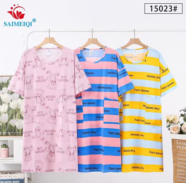 Ночнушка Saimeiqi (one size) 15023 blue (лето)