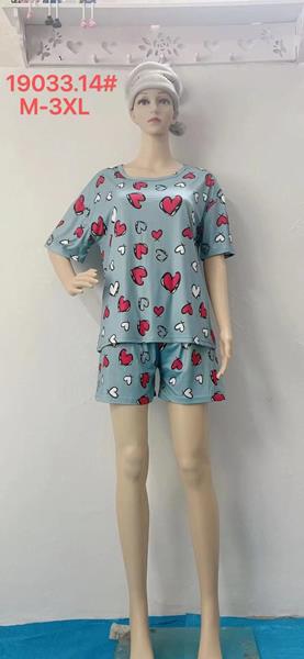 Пижама Saimeiqi (M-3XL) 19033 l.blue (лето)
