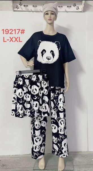 Пижама Saimeiqi (L-2XL) 19217 black (лето)