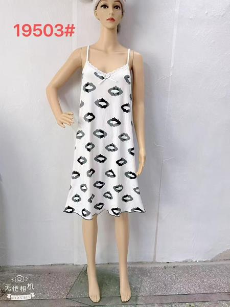 Ночнушка Saimeiqi (XL-5XL) 19503 white (лето)