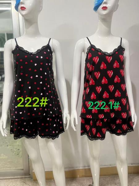 Ночнушка Saimeiqi (M-XL) 222-1 black (лето)