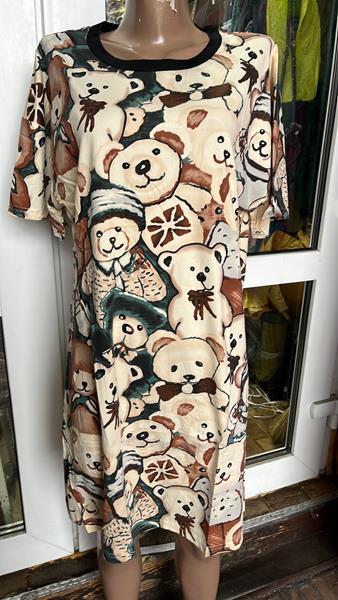 Ночнушка Saimeiqi (L-2XL) 242 beige (лето)